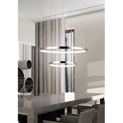 LED Lustr na lanku LUNE LED/40W/230V