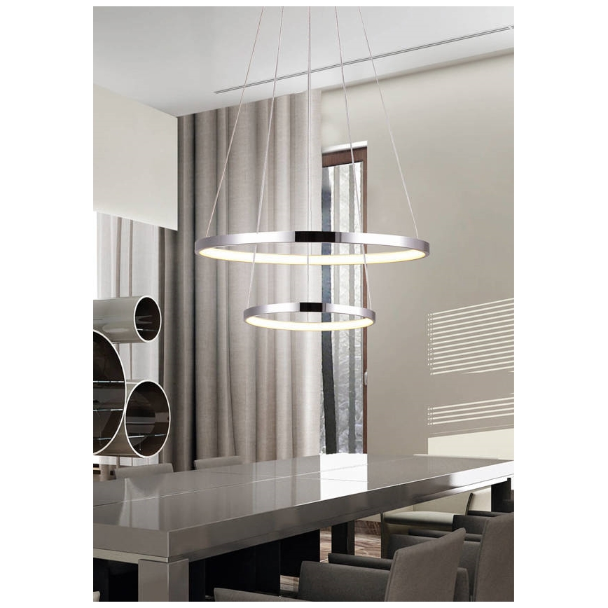 LED Lustr na lanku LUNE LED/40W/230V