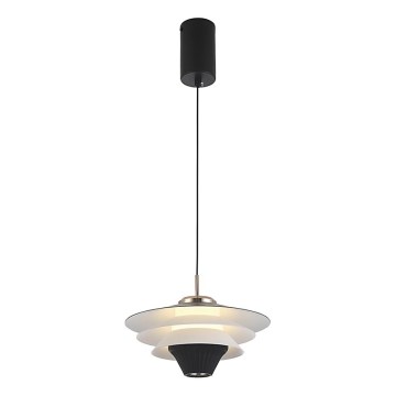 LED Lustr na lanku MANLEY LED/5W/230V černá/bílá