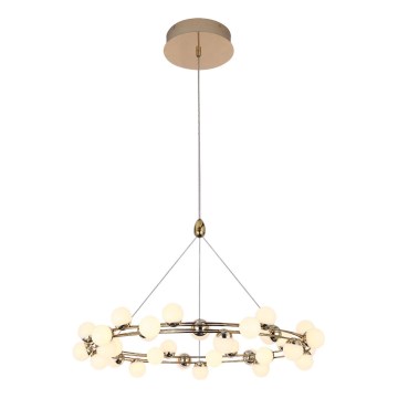 LED Lustr na lanku MARS LED/50W/230V 3000K zlatá