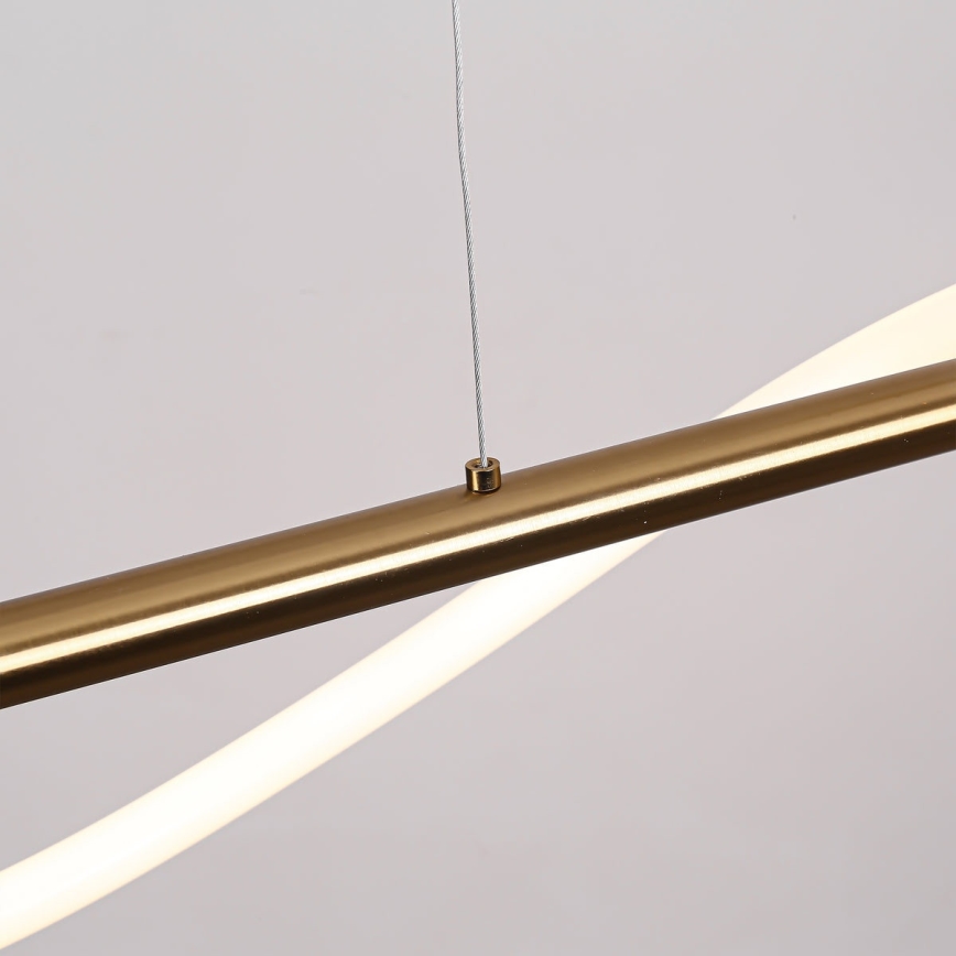 LED Lustr na lanku MELECA LED/24W/230V 3000/4000/6000K 100 cm zlatá