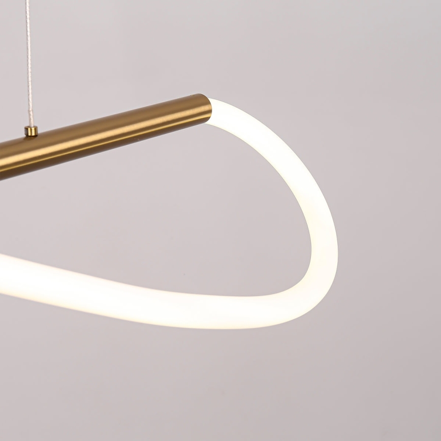 LED Lustr na lanku MELECA LED/24W/230V 3000/4000/6000K 100 cm zlatá