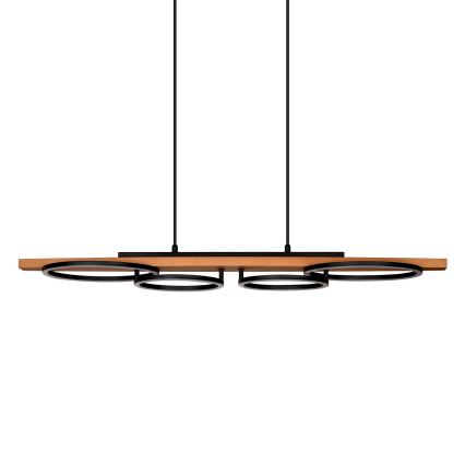 LED Lustr na lanku MELISA LED/35W/230V borovice