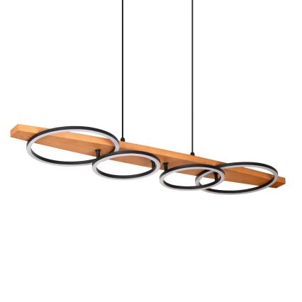 LED Lustr na lanku MELISA LED/35W/230V borovice
