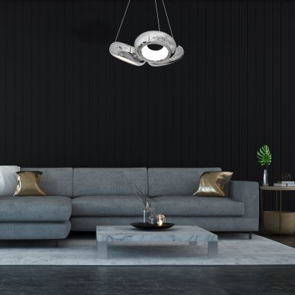 LED Lustr na lanku MERCURIO 3xLED/12W/230V