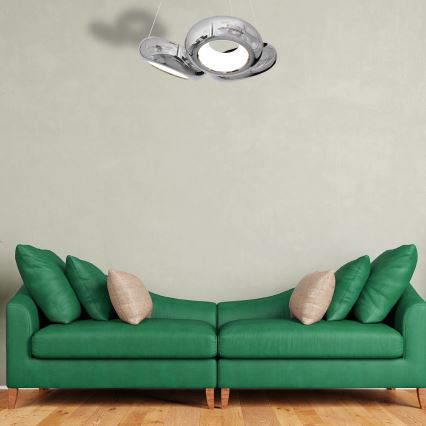 LED Lustr na lanku MERCURIO 3xLED/12W/230V