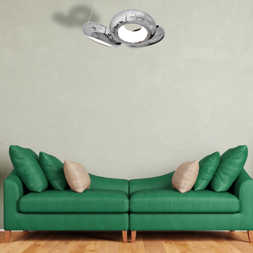LED Lustr na lanku MERCURIO 3xLED/12W/230V