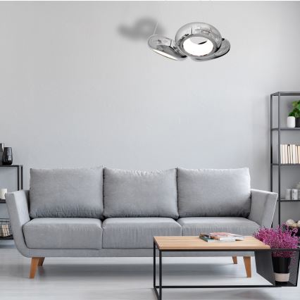 LED Lustr na lanku MERCURIO 3xLED/12W/230V