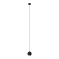 LED Lustr na lanku MIDWAY 1xGU10/4,8W/230V černá