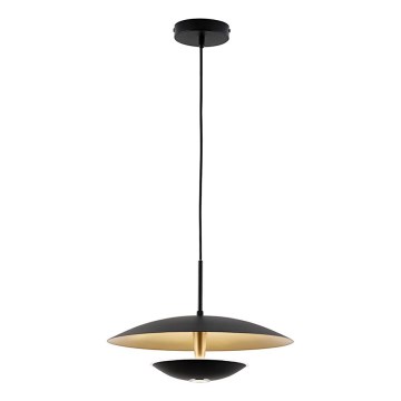 LED Lustr na lanku MONICA LED/16W/230V černá/zlatá