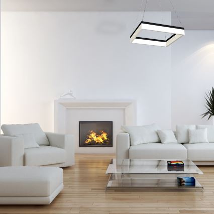 LED Lustr na lanku NERO LED/32W/230V