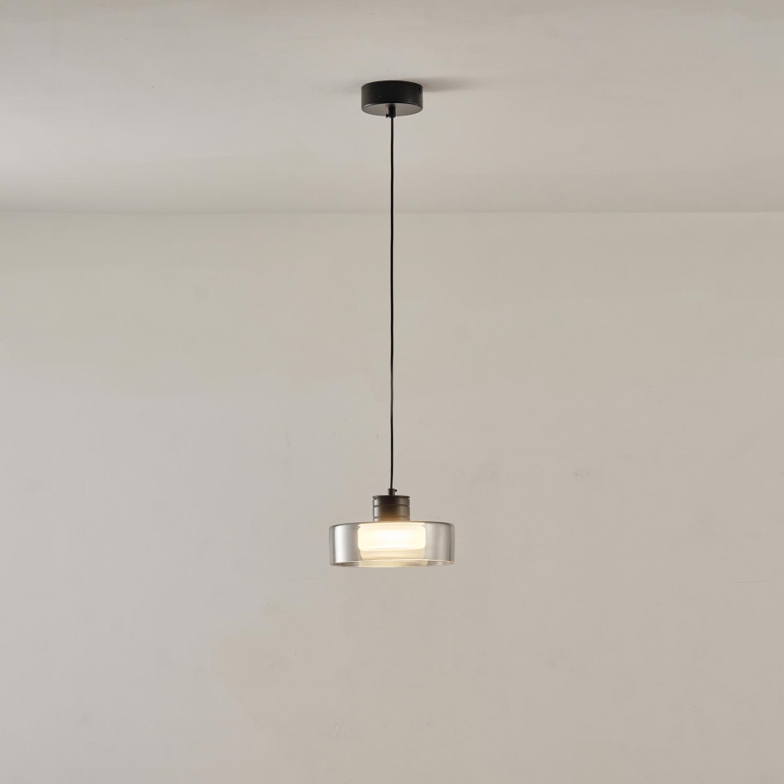 LED Lustr na lanku NIMBUS LED/8W/230V 3000K černá/kouřová pr. 20 cm