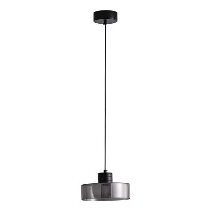 LED Lustr na lanku NIMBUS LED/8W/230V 3000K černá/kouřová pr. 20 cm