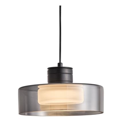LED Lustr na lanku NIMBUS LED/8W/230V 3000K černá/kouřová pr. 20 cm