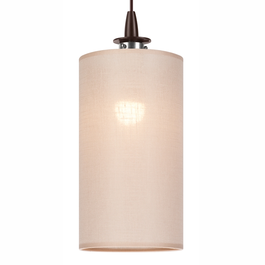 LED Lustr na lanku NOEL MINI 1xE27/60W/230V béžová