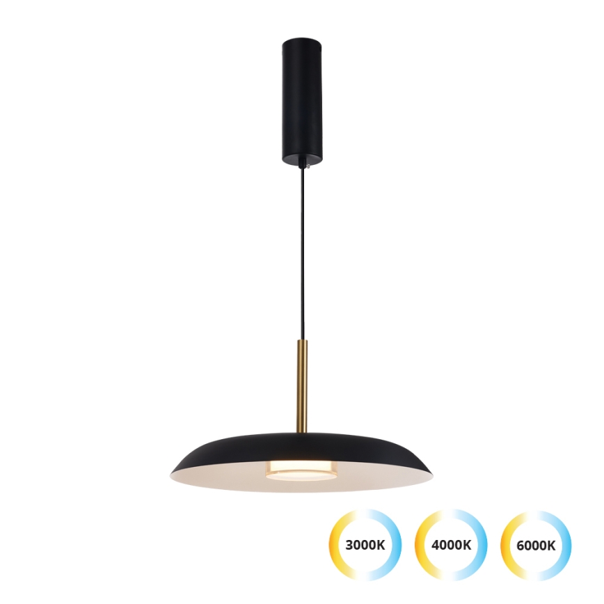 LED Lustr na lanku NUDO LED/11W/230V 3000/4000/6000K černá
