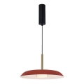 LED Lustr na lanku NUDO LED/11W/230V 3000/4000/6000K červená