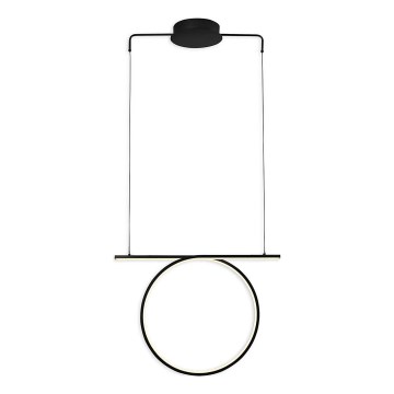 LED Lustr na lanku ODETTA LED/30W/230V 4000K černá