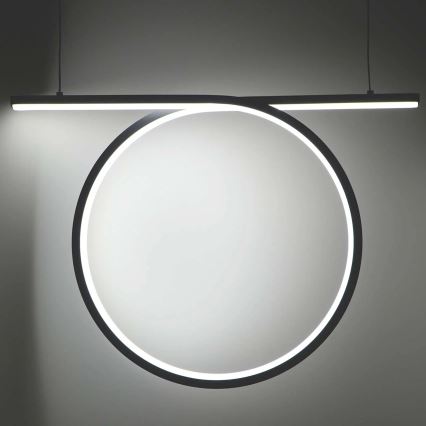 LED Lustr na lanku ODETTA LED/30W/230V 4000K černá