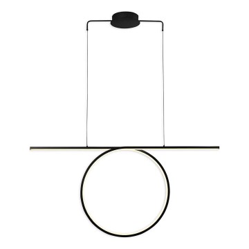 LED Lustr na lanku ODETTA LED/42W/230V 4000K černá