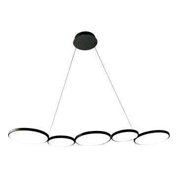 LED Lustr na lanku OLYMPIA 5xLED/10W/230V černá