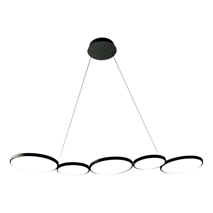 LED Lustr na lanku OLYMPIA 5xLED/10W/230V černá