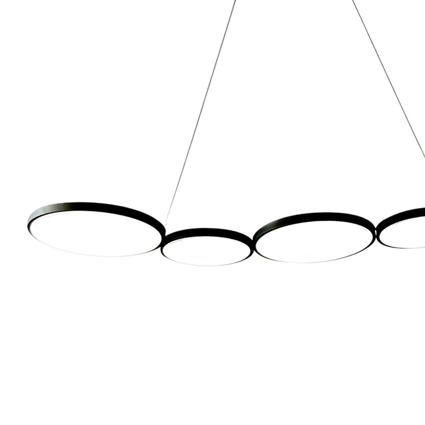 LED Lustr na lanku OLYMPIA 5xLED/10W/230V černá