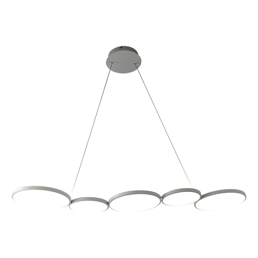 LED Lustr na lanku OLYMPIA 5xLED/10W/230V šedá