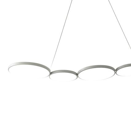 LED Lustr na lanku OLYMPIA 5xLED/10W/230V šedá