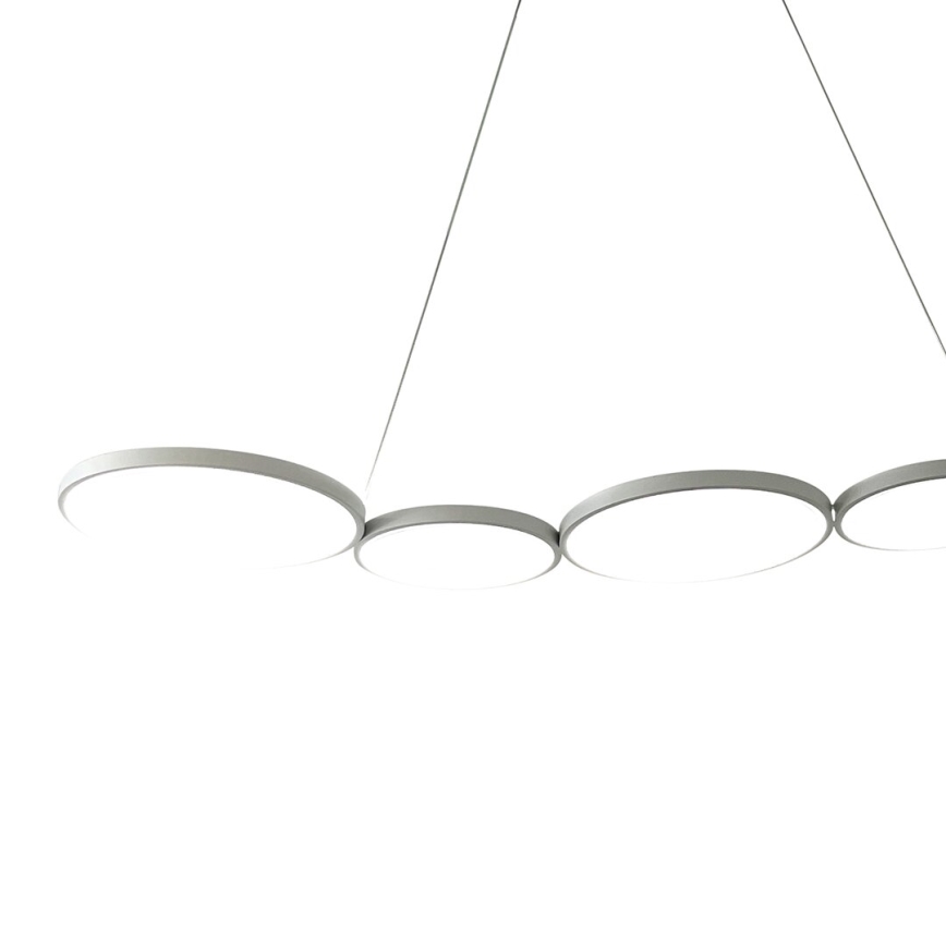 LED Lustr na lanku OLYMPIA 5xLED/10W/230V šedá