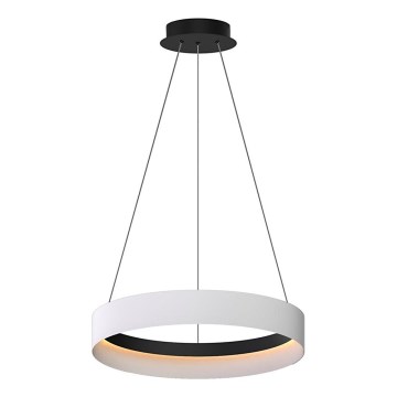 LED Lustr na lanku ORBITA LED/52W/230V bílá/černá