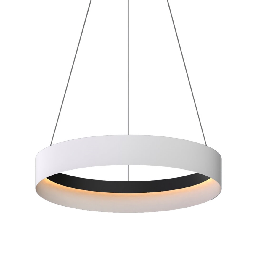 LED Lustr na lanku ORBITA LED/52W/230V bílá/černá