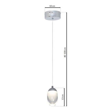 LED Lustr na lanku OVO LED/5W/230V