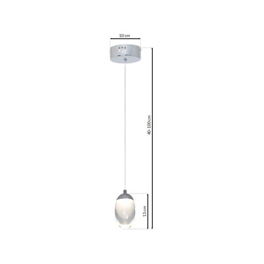 LED Lustr na lanku OVO LED/5W/230V