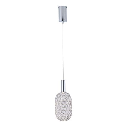 LED Lustr na lanku PERFORATO LED/6,3W/230V 3000K lesklý chrom pr. 13 cm