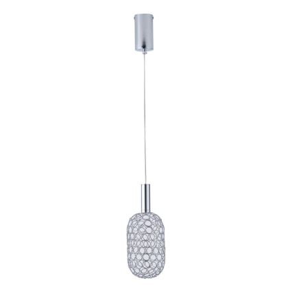 LED Lustr na lanku PERFORATO LED/6,3W/230V 3000K lesklý chrom pr. 13 cm
