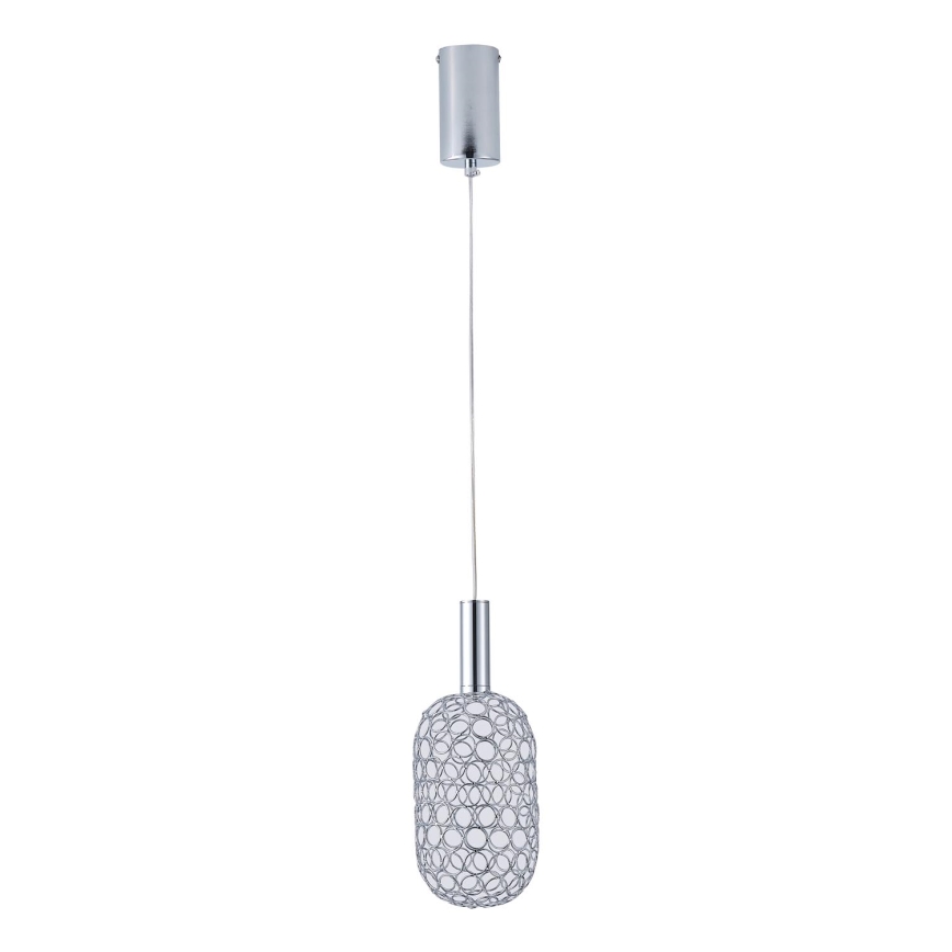 LED Lustr na lanku PERFORATO LED/6,3W/230V 3000K lesklý chrom pr. 13 cm