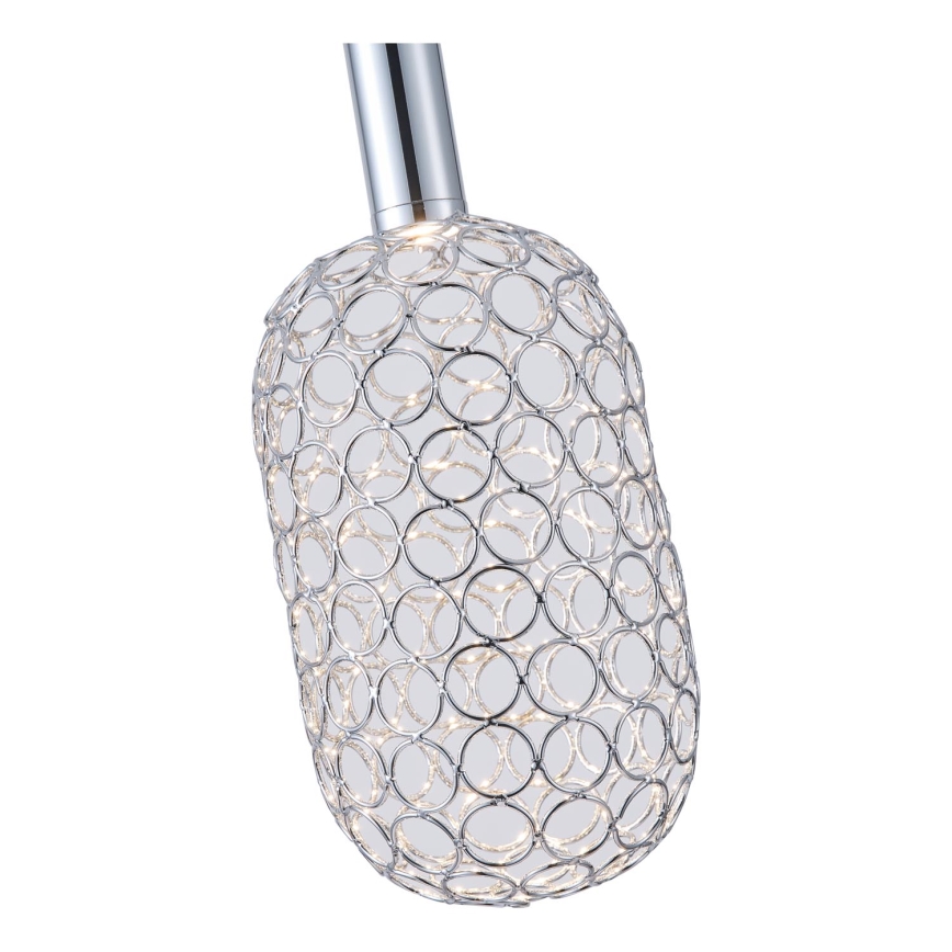 LED Lustr na lanku PERFORATO LED/6,3W/230V 3000K lesklý chrom pr. 13 cm