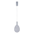 LED Lustr na lanku PERFORATO LED/6,3W/230V 3000K lesklý chrom pr. 14 cm
