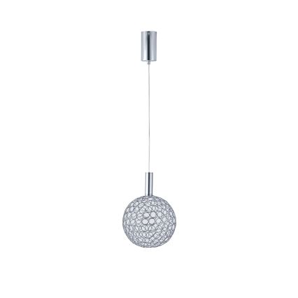 LED Lustr na lanku PERFORATO LED/6,3W/230V 3000K lesklý chrom pr. 20 cm