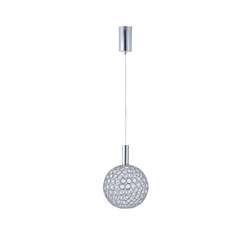 LED Lustr na lanku PERFORATO LED/6,3W/230V 3000K lesklý chrom pr. 20 cm