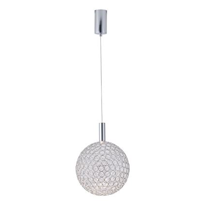 LED Lustr na lanku PERFORATO LED/6,3W/230V 3000K lesklý chrom pr. 25 cm
