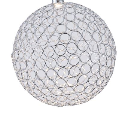 LED Lustr na lanku PERFORATO LED/6,3W/230V 3000K lesklý chrom pr. 25 cm
