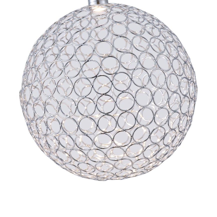 LED Lustr na lanku PERFORATO LED/6,3W/230V 3000K lesklý chrom pr. 25 cm