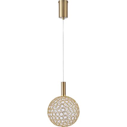 LED Lustr na lanku PERFORATO LED/6,3W/230V 3000K zlatá pr. 20 cm