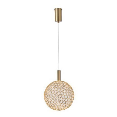 LED Lustr na lanku PERFORATO LED/6,3W/230V 3000K zlatá pr. 25 cm
