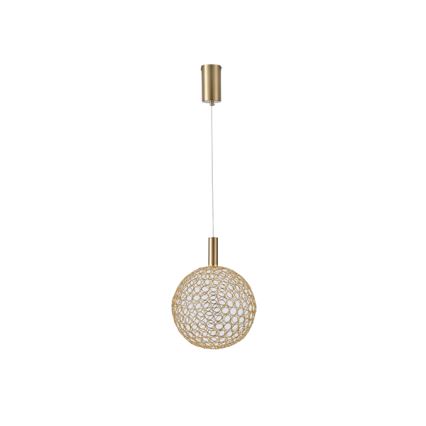 LED Lustr na lanku PERFORATO LED/6,3W/230V 3000K zlatá pr. 25 cm