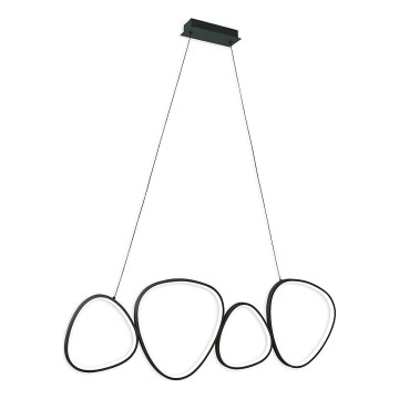 LED Lustr na lanku PETRA LED/48W/230V 4000K černá