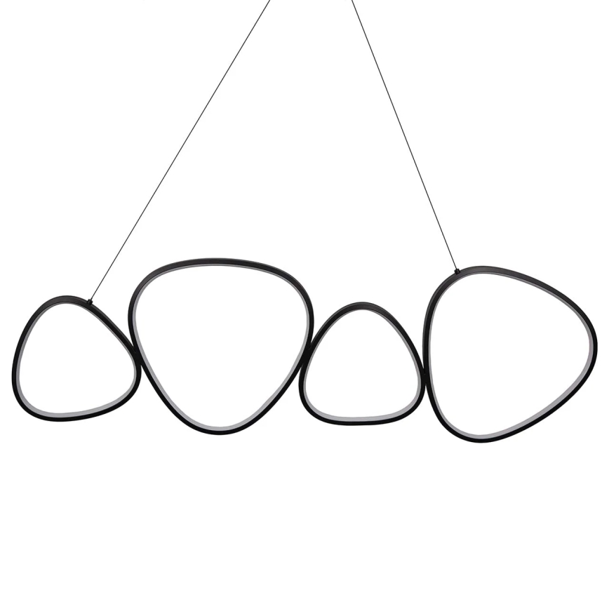 LED Lustr na lanku PETRA LED/48W/230V 4000K černá