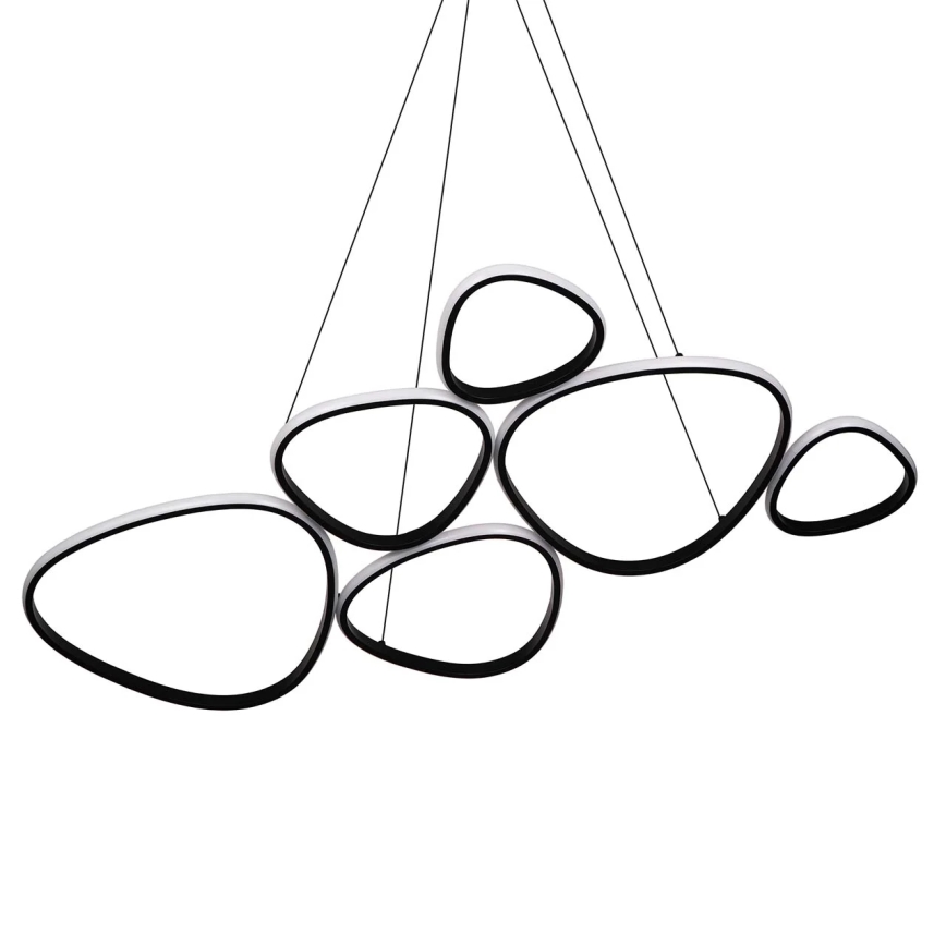 LED Lustr na lanku PETRA LED/58W/230V 4000K černá